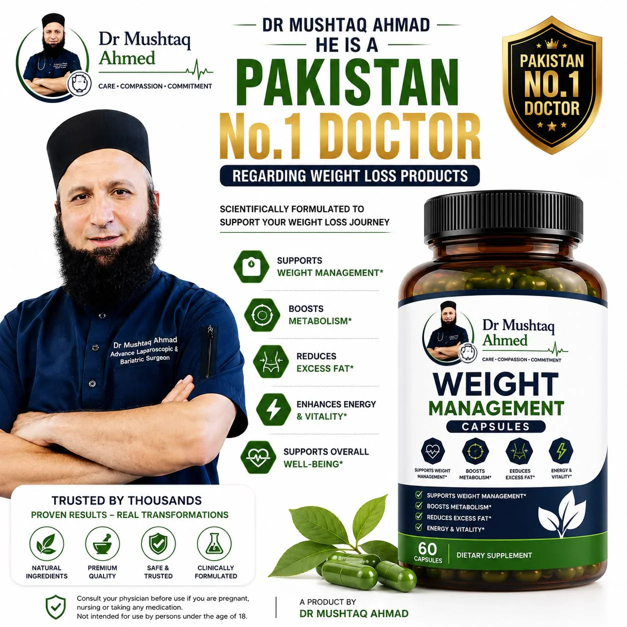 Weight Management Capsules By Doc Mushtaq.