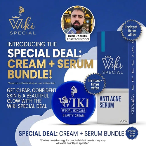 Wiki Special Cream & Acne Serum - Mega Deal 3